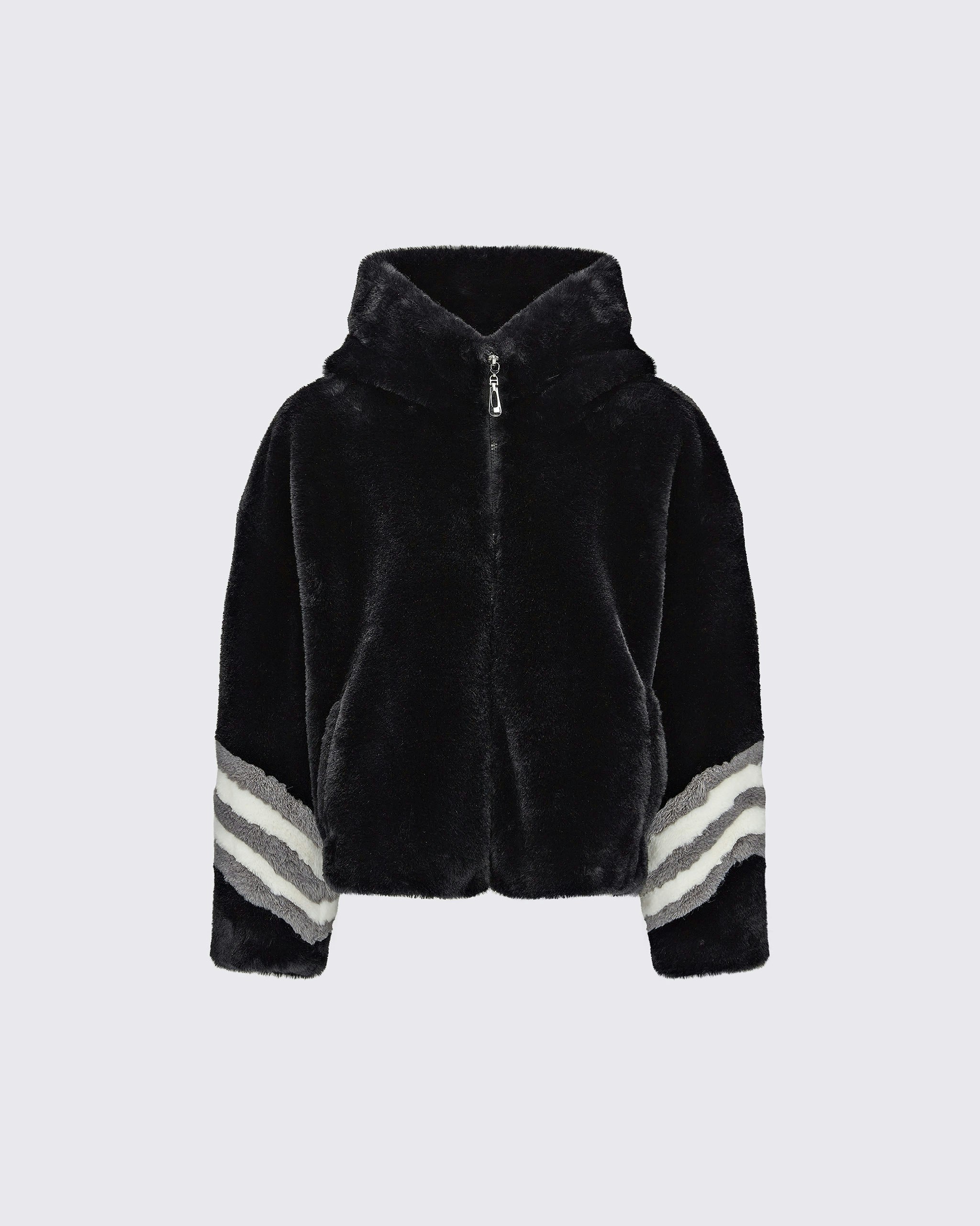Noelle Faux Fur Bomber Jacket 0 Noelle Faux Fur Bomber Jacket
