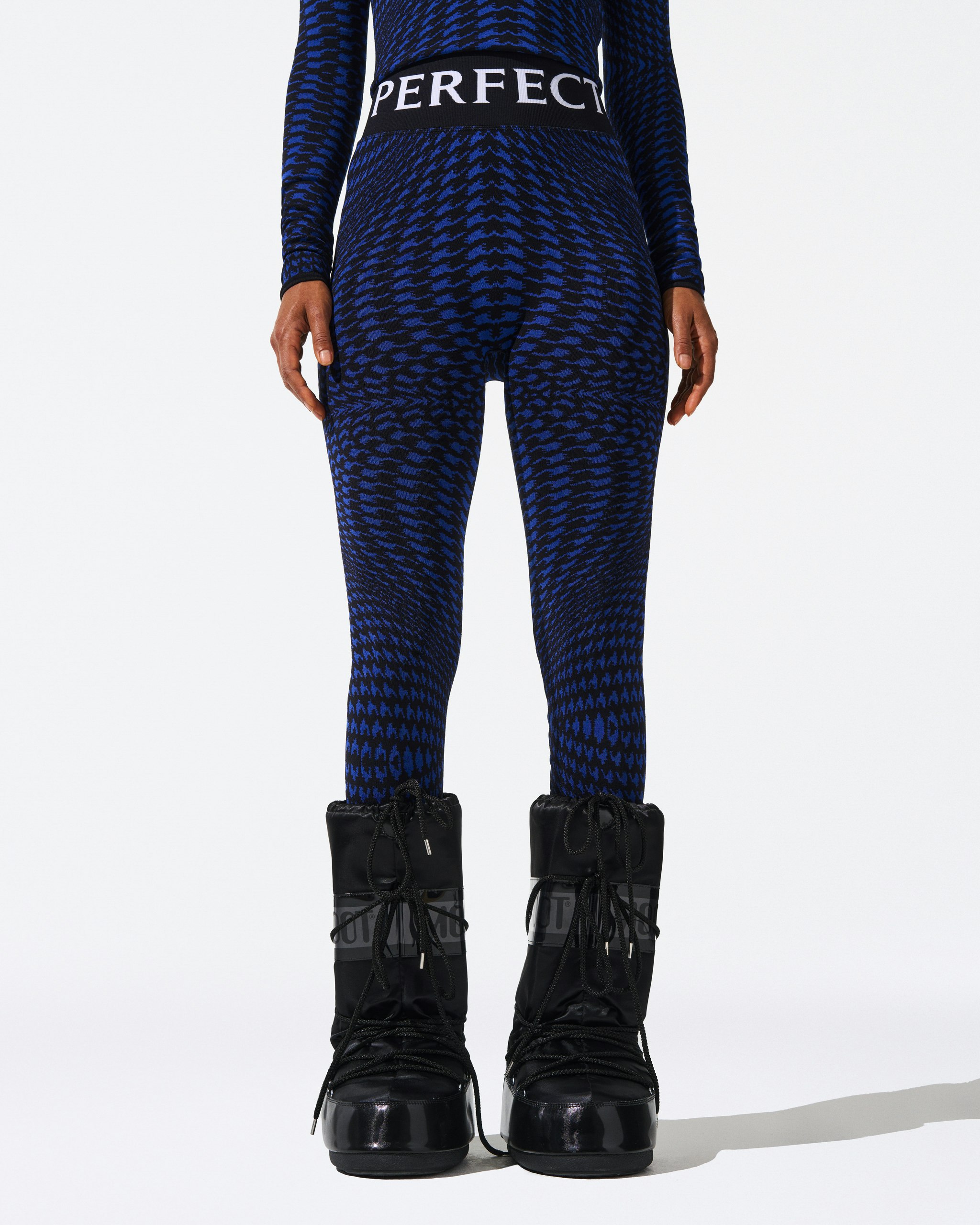 Twisted Houndstooth Jacquard Legging 1