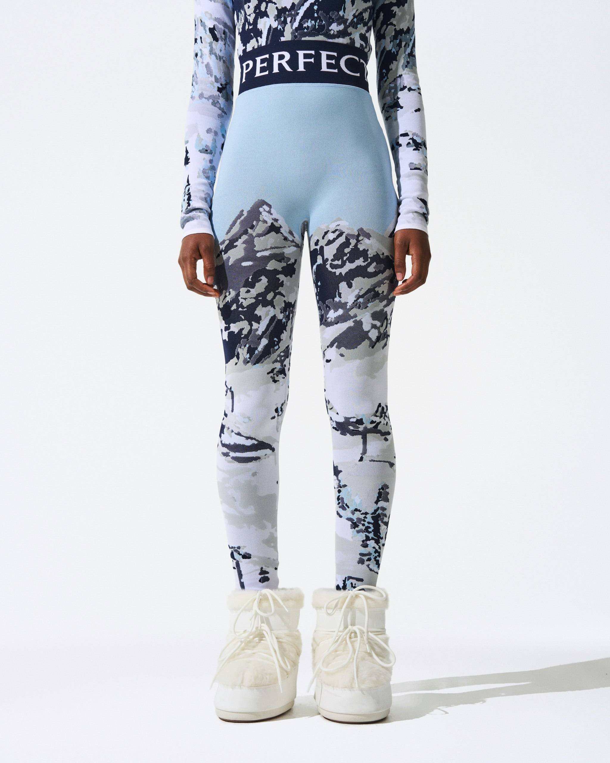Mountain Print Jacquard Legging 1 Mountain Print Jacquard Legging
