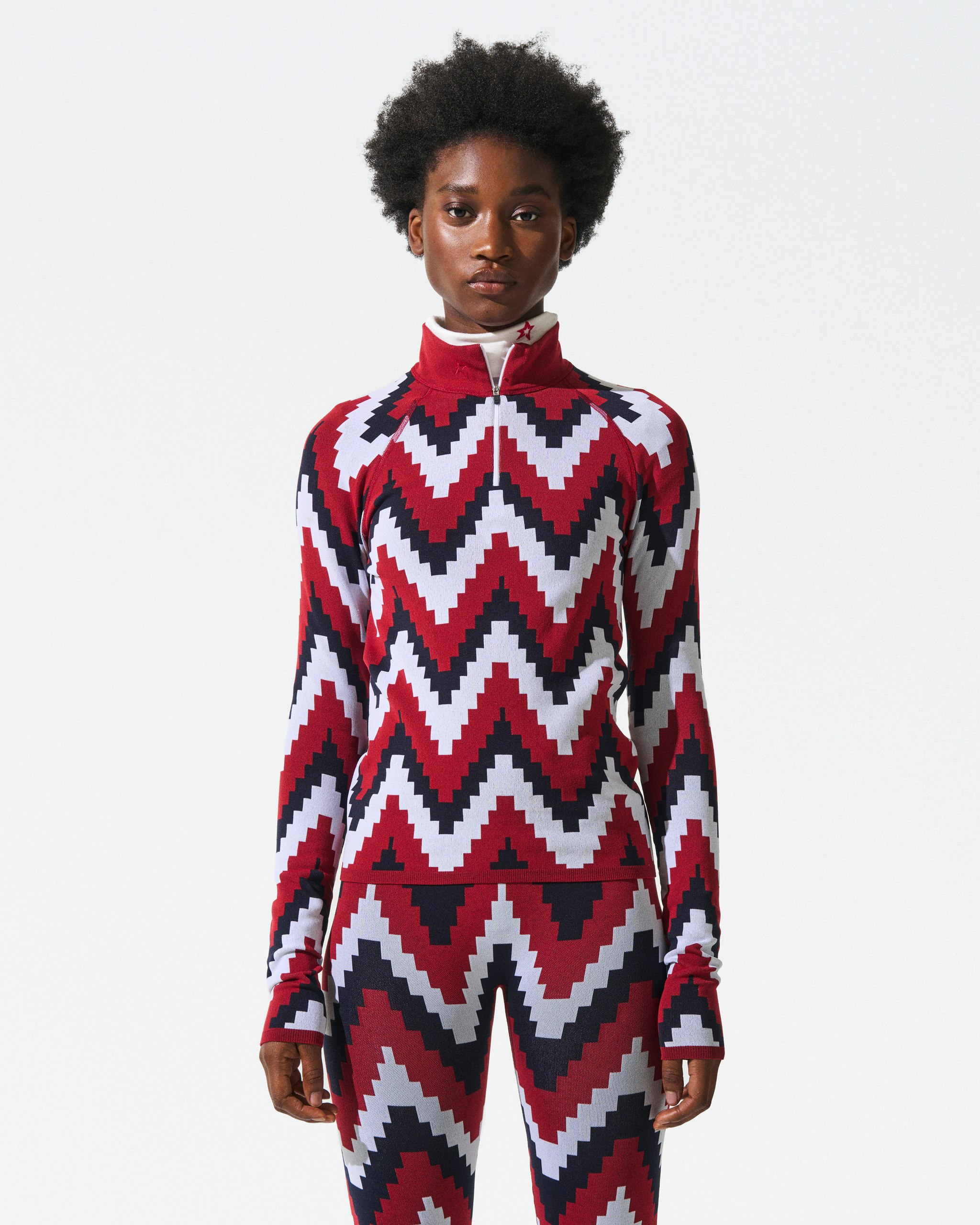 Chevron 1/4-Zip Base Layer Top 1